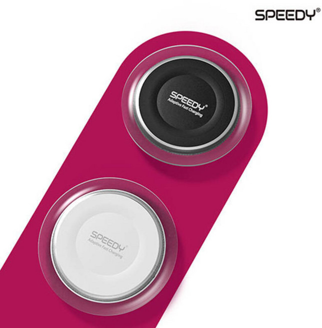 스피디 에어 급속 무선충전패드 WQCP-04 케이블 미포함, 화이트