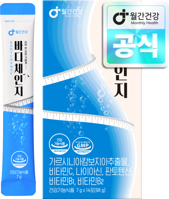 월간건강 바디체인지 마시는 가르시니아 다이어트 클렌즈 파인애플맛, 1개, 14회분