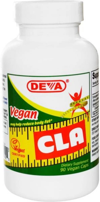 DEVA 비건 공액 리놀레산 CLA 효능 600mg NonGMO 홍화유 (90 캡슐), 1개, 90정 - 쿠팡