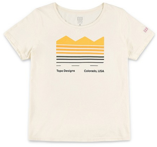 TOPO DESIGNS[토포디자인] 스트라타 맵 티-여성 TOPO DESIGNS STRATA MAP TEE WOMENS