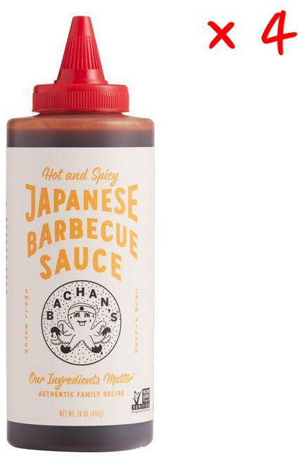 바찬스 핫 앤 스파이시 제패니즈 바베큐 소스, 454g, 4개