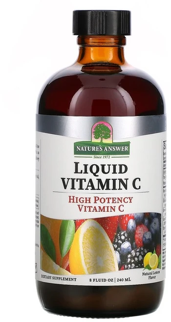 네이쳐스엔서 액상 비타민C 천연 레몬 맛 240ml(8fl oz), 1개, 240ml - 쿠팡