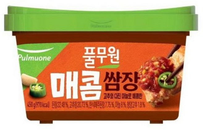 풀무원 매콤 쌈장, 3개, 450g