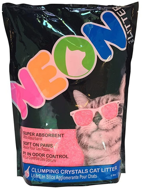 울트라펫 네온클럼핑 크리스탈 고양이모래 1.81KG (핑크), 1개