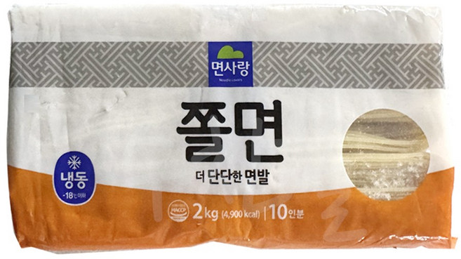 쫄면2kg/면사랑, 1개, 2kg
