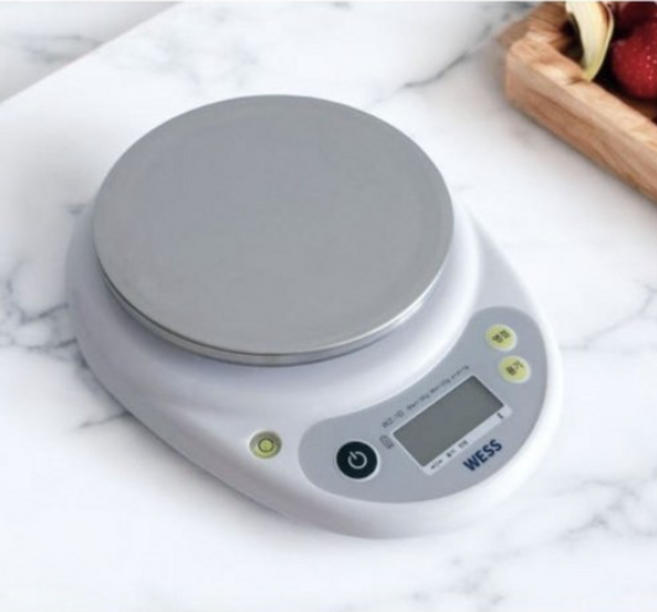 [3kg] 정밀 측정 가정용 이유식 전자 주방 계량저울, WZ-01, 화이트, 3kg