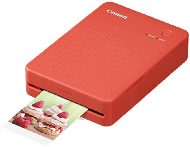 Canon SELPHY QX20 相片印表機 支援 72x85mm 與 54x85mm 相紙, 紅-贈XC-20L相紙20張