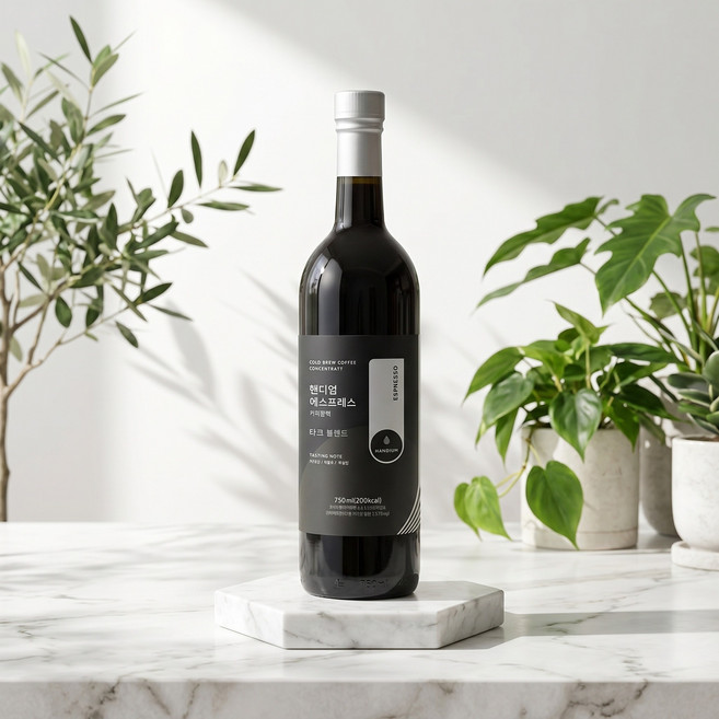 핸디엄 에스프레소 커피원액 다크 블렌드 콜드브루 750ml, 1개