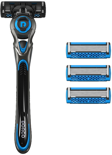 도루코 남성 페이스 7 투 프레쉬 면도기 본체 1p +면도날 4p 세트, 1세트