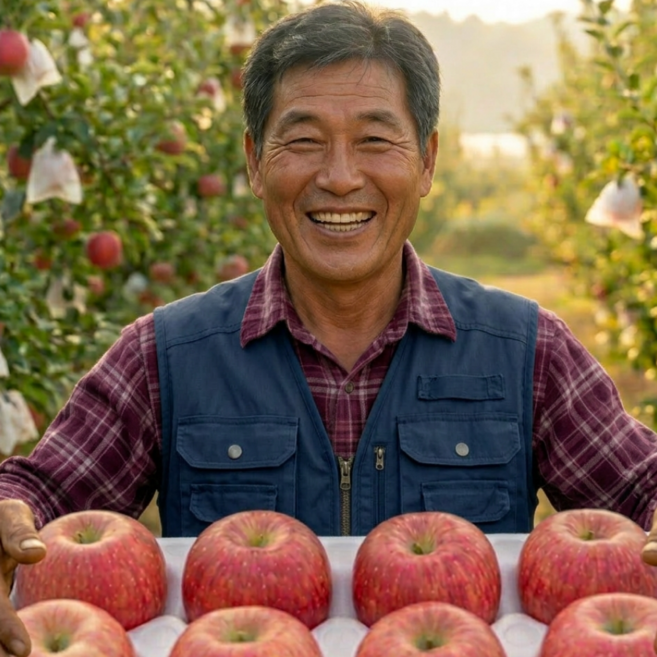 전만수농부 국내산 부사 사과 가정용, 1박스, 10kg 대과 산지직송