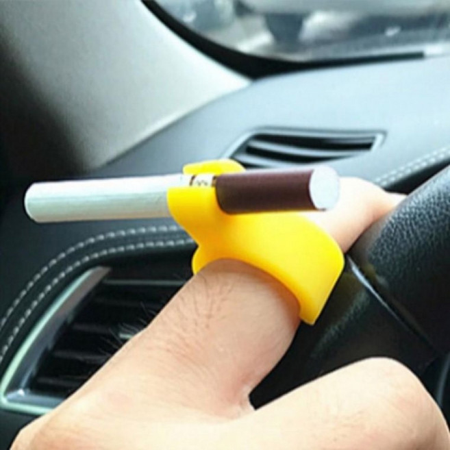 실리콘 담배 홀더 반지 링 냄새방지 집게