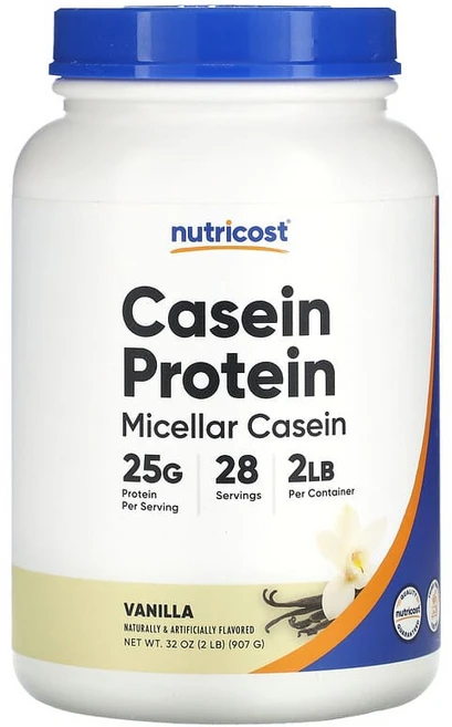 Nutricost 카제인 단백질 바닐라 907g(2lb) NCS-67009, 1개, 907g - 쿠팡
