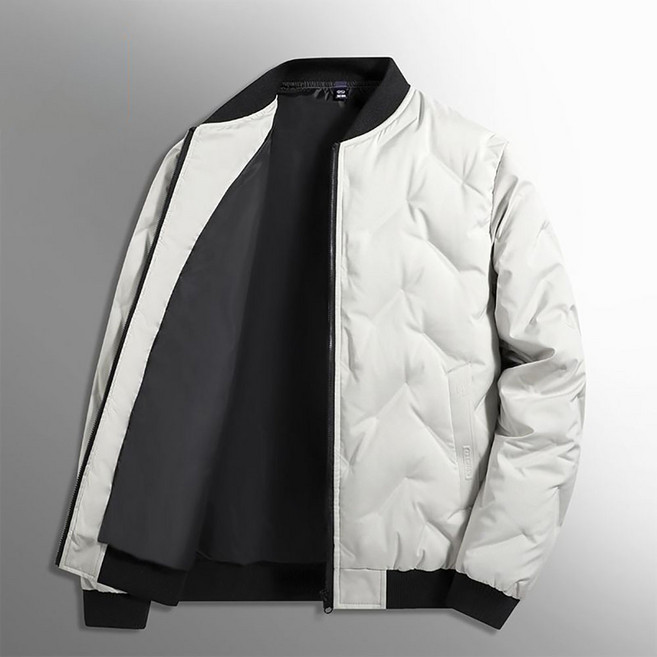 지고다그 남성용 겨울용 경량 패딩 점퍼 부드러운 충전재 캐주얼 항공 스타일 지퍼 아우터 ZK8804