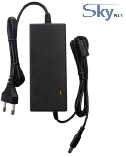 (하늘컴플러스) 아답터 220V / 24V 2A 전원케이블 일체형, 일자형, 1개