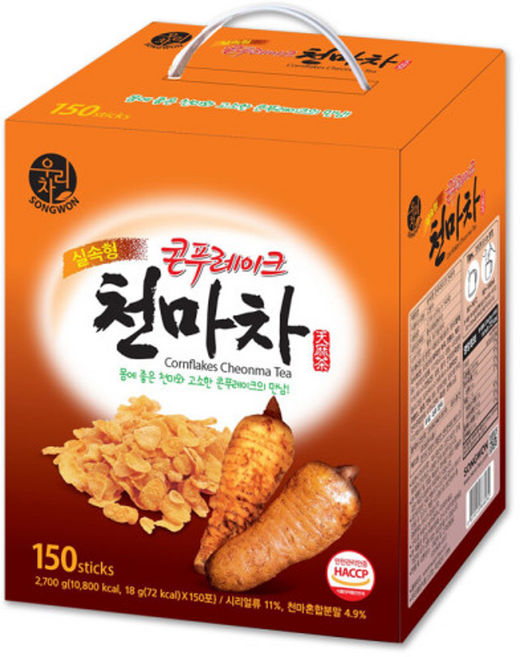 송원 우리차 콘푸레이크 천마차, 1개, 150개입, 18g