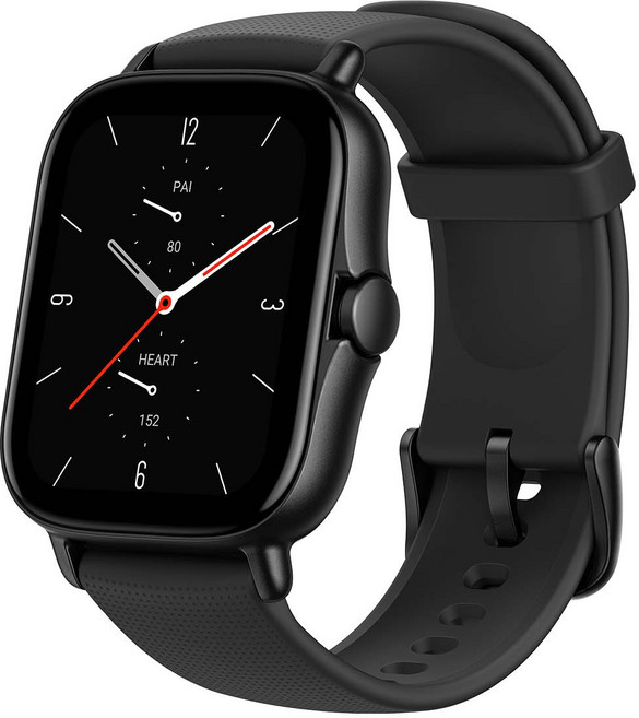 Amazfit GTS 2 새 버전 Smartwatch 음악 저장 및 재생 스마트 워치 Alexa 내장 안드로이드 IOS 전화, 1.Space Black