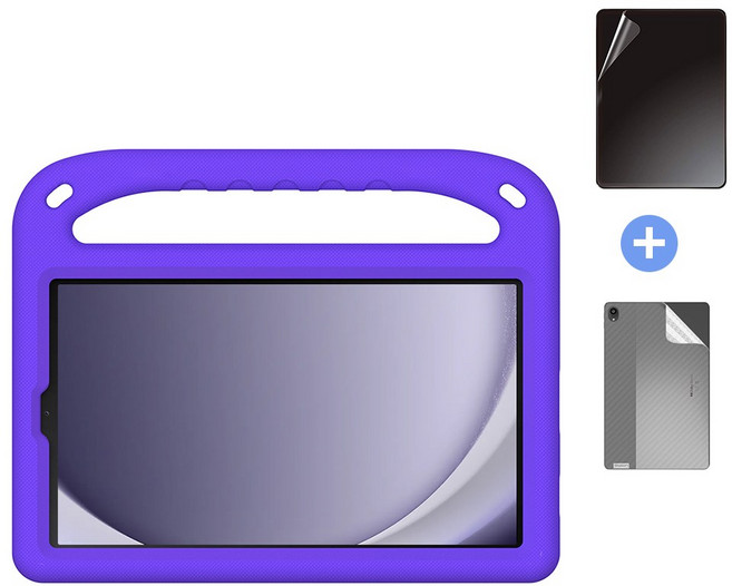 갤럭시탭A9 8.7 A9플러스 11 호환 에바폼 케이스, 바이올렛(액정보호필름1+후면필름1)