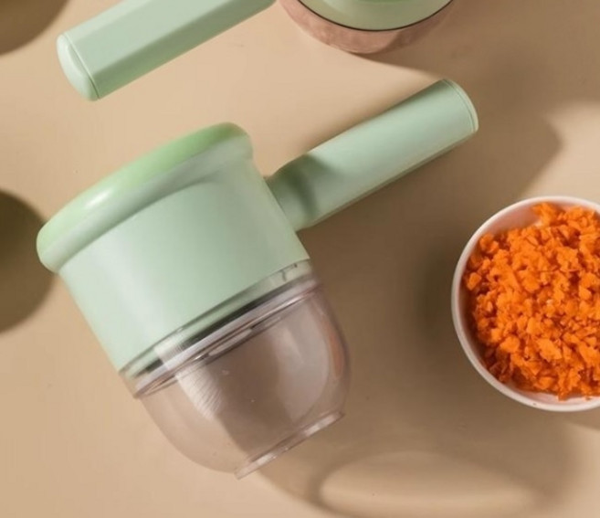 소라네상점 만능 야채 마늘 슬라이서 USB충전식 휴대용, 야채 슬라이서, 1개