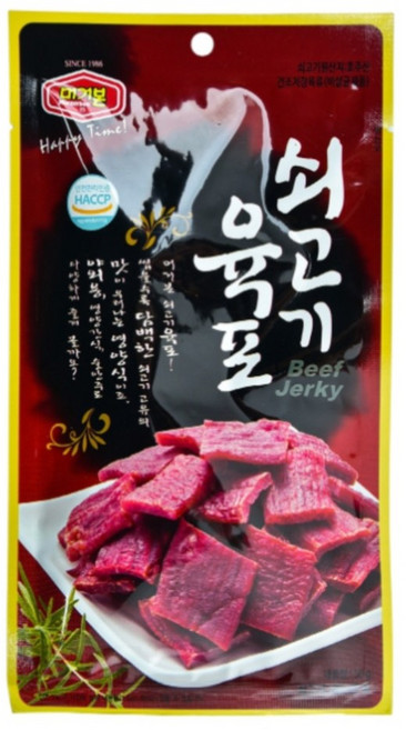 머거본 쇠고기 육포, 50g, 3개