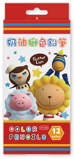 Butter Lion 彩色鉛筆 12色, 1個, 12
