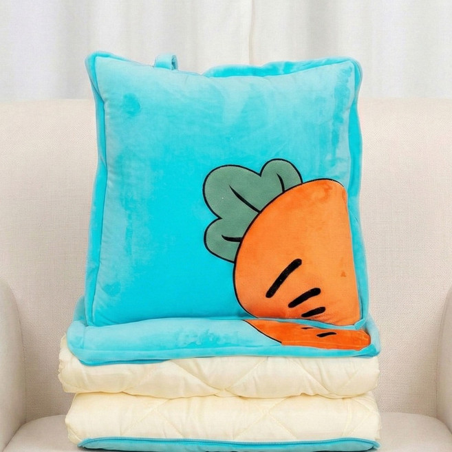 모레아오브제 귀여운 사계절 쿠션 담요 블랭킷 낮잠이불