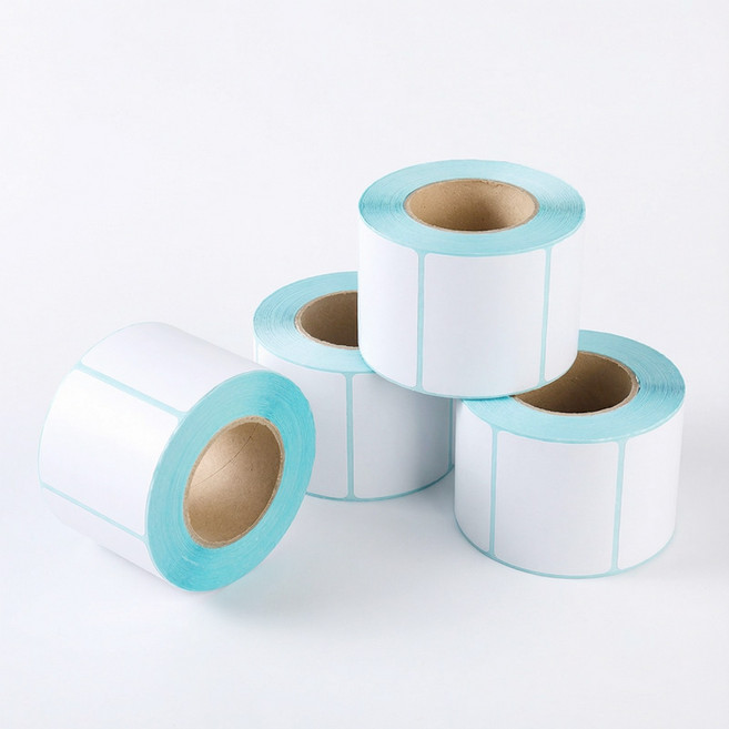 50x30mm 감열식 바코드 라벨 스티커 50x30mm (1롤 1000매 x 4롤) 방수 방유 3중코팅, 4개