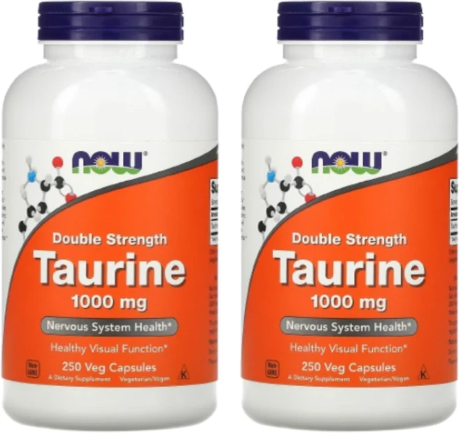 나우푸드 타우린 Taurine 1000mg 250캡슐, 2개, 250정 - 쿠팡