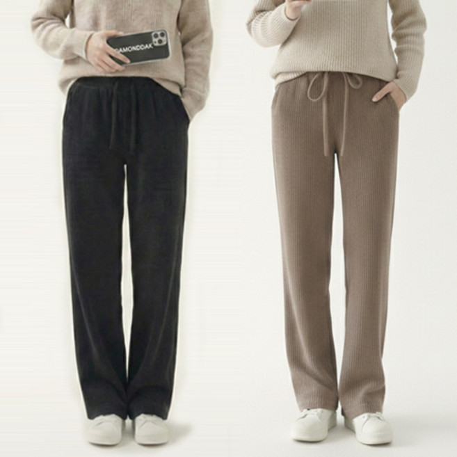 다몬딱 여성 골덴 코듀로이 팬츠 바지 여자