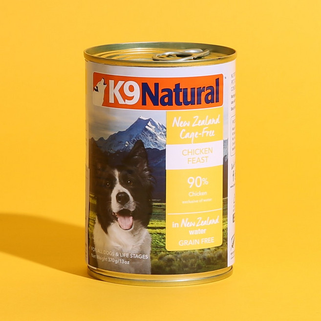 K9 내추럴 강아지 습식 캔, 370g, 1개, 닭