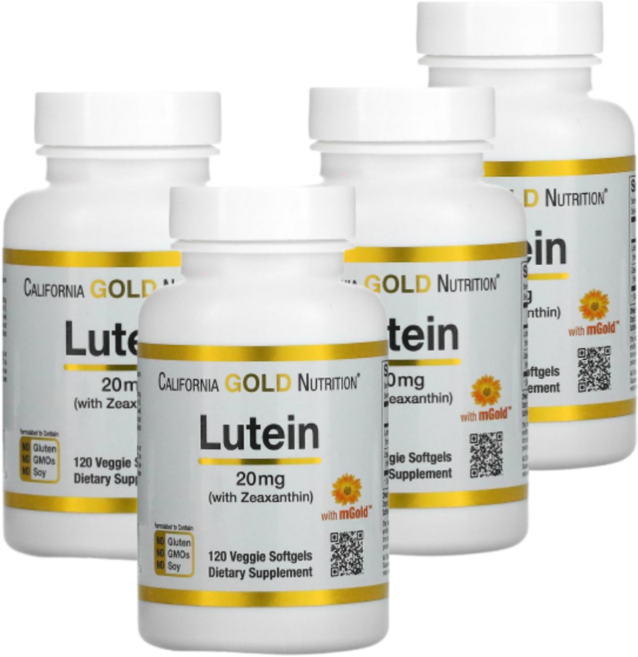 4개 미국직구 제아잔틴 캘리포니아 Gold Zeaxanthin 루테인 20mg 120정 금잔화