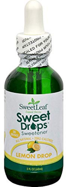 스위트리프 스위트 드롭스 - 맛 첨가 스테비아 액상 감미료 SweetLeaf Sweet Drops - Flavored Stevia Liquid Sweetener Organic, 2 Fl Oz (1팩), 1개