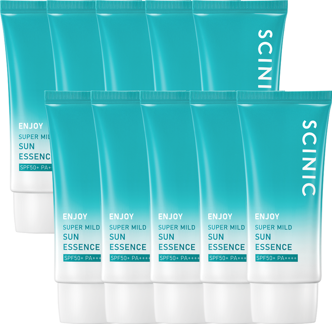 싸이닉 엔조이 슈퍼 마일드 수분 선에센스 50ml 저자극 선크림 차단제 10개