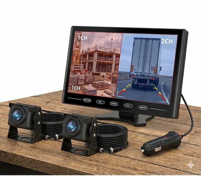 icar AHD 2채널 200만화소 후방카메라 풀세트 17.8 x 11.8 cm, icar-005s