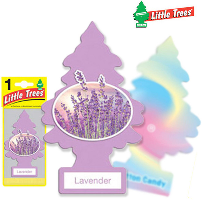 리틀트리 차량용 자동차 종이 실내 방향제, 라벤더, 2개