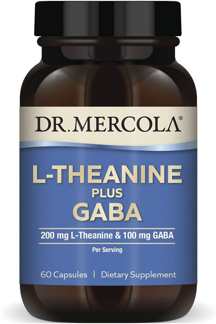DR. MERCOLA 左旋茶胺酸&GABA膠囊, 1個, 60顆