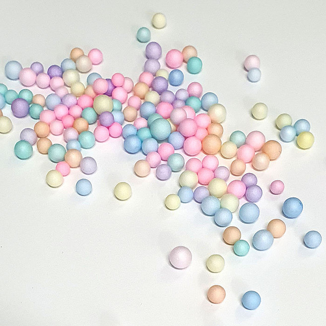 발포입자 칼라스티로폼공 1팩 (4~6mm) / 컬러스치로폼공, 2개