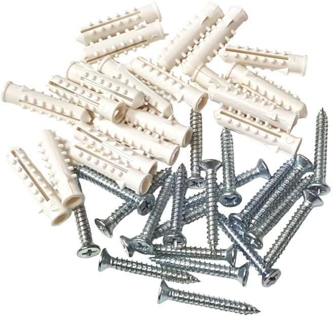 칼브럭 6mm 30mm 칼브럭세트, 선택3.칼브럭(백색)6mm나사못(30mm), 1세트