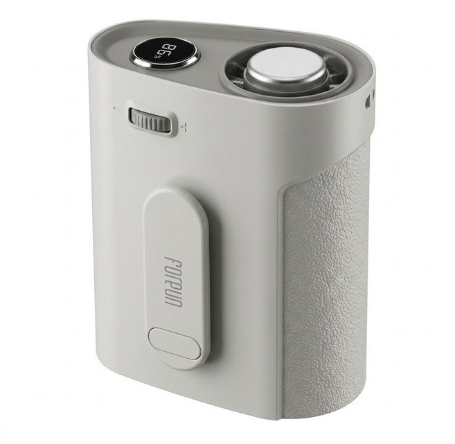 포른 냉각 미니 휴대용 허리 선풍기, 아이보리, PCWF001