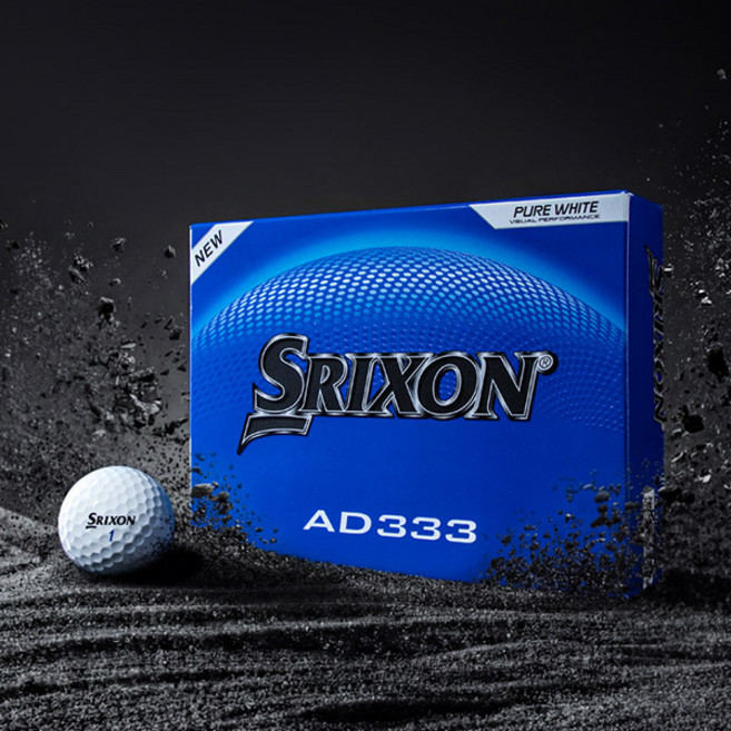 던롭 스릭슨 NEW AD333 2.0 2피스 12구 골프공, NEW AD333 2.0 2피스 옐로우, 1박스, 12개입