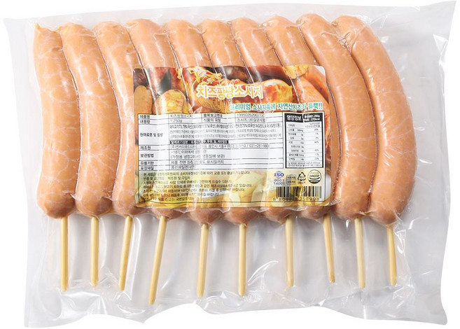 치즈소시지 1.25kg 치즈팡팡소세지, 10개