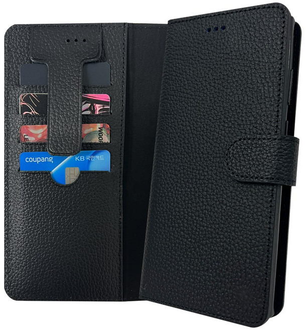 갤럭시A16 쏠 에리 천연소가죽 카드 지갑 다이어리 케이스
