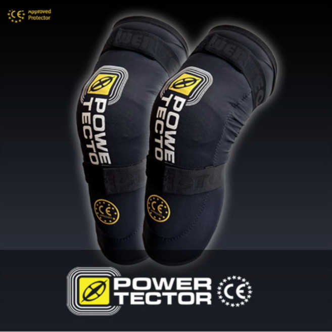 파워텍터(POWERTECTOR) 25/26 스노우보드 무릎 보호대(일반형), 블랙, 1개