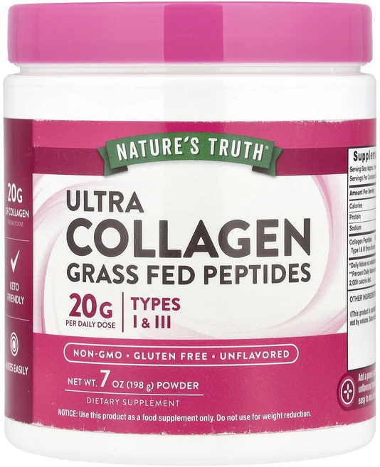 Nature's Truth 울트라 콜라겐 분말 무맛 198g(7oz), NaturesTruth울트라콜라겐분말무맛198g7oz, 198g, 1개 - 쿠팡