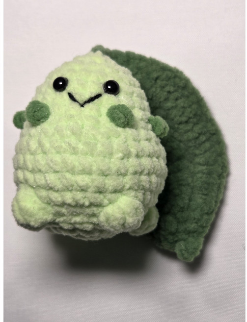 몽글공방 뜨개인형 손뜨개 키링 완성품 과일 야채, 1개, 완두콩