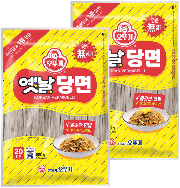 오뚜기옛날 당면, 500g, 2개