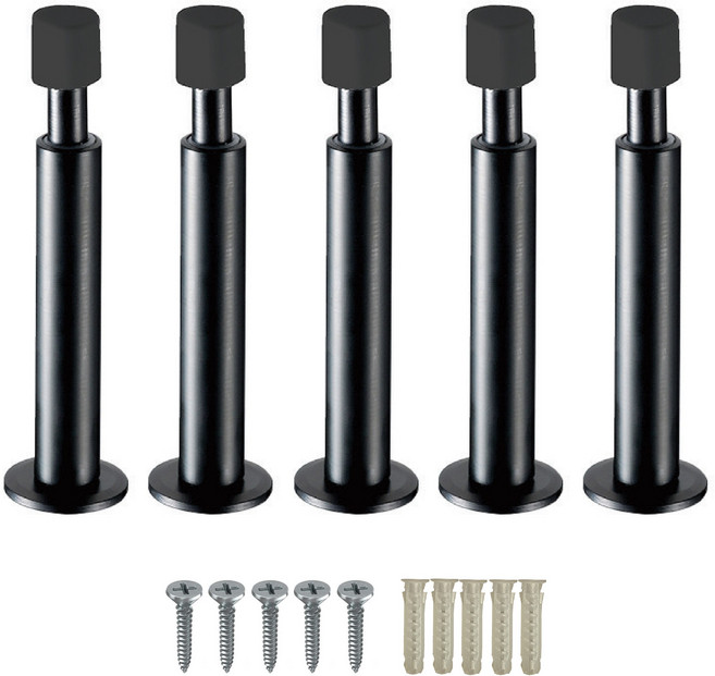 무드체인지 방문 완충 스프링 도어스토퍼 검정, 5개