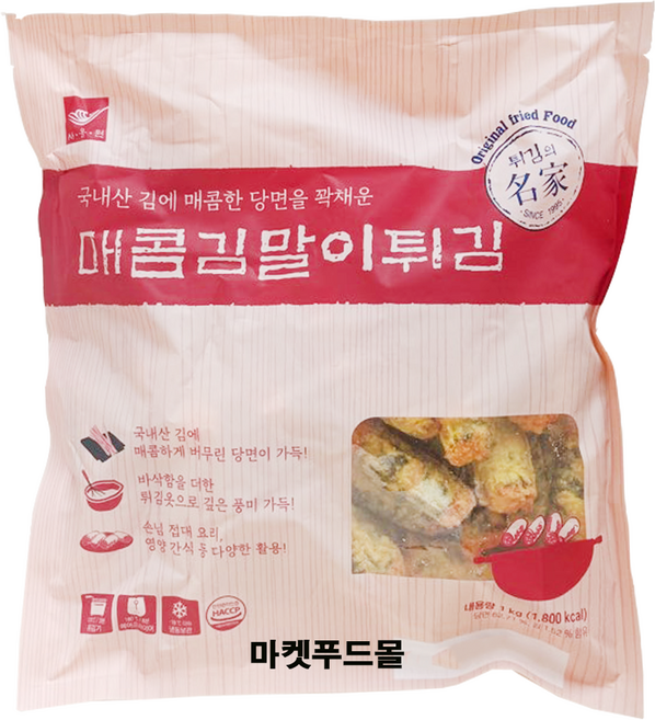 사옹원 사옹원매콤김말이튀김 1kg, 1개