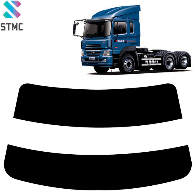 썬팅메카 트라고 트럭 전용 99%UV차단 화물차 썬팅필름, 하단띠, 메탈, 30%