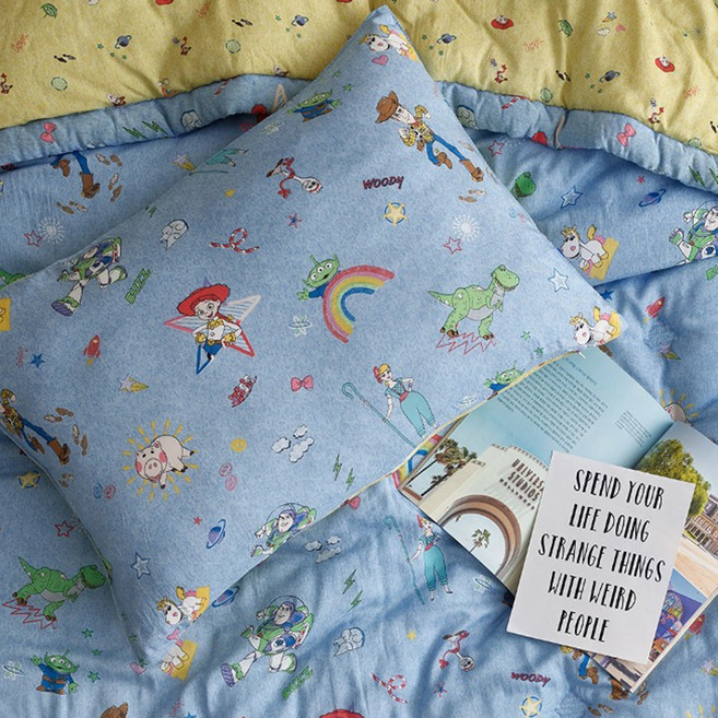 레노마 홈 디즈니 텐셀모달100% 토이플레이 베개커버