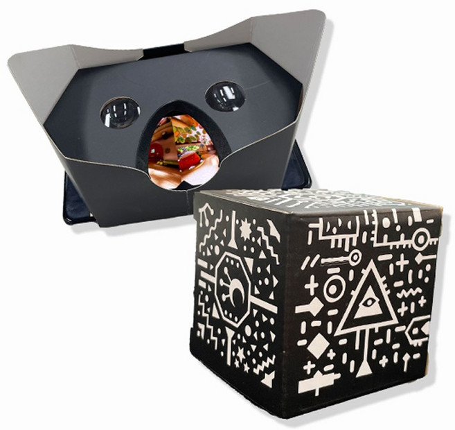 (창의와날개) VR 카드보드 박스 / AR 머지큐브 체험키트 / 구성, VR+AR 세트, 1개